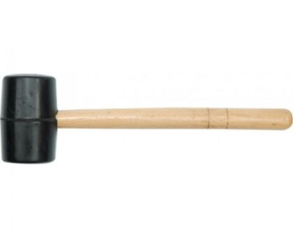 Киянка резиновая 450гр, d55мм, деревянная ручка "Vorel"
