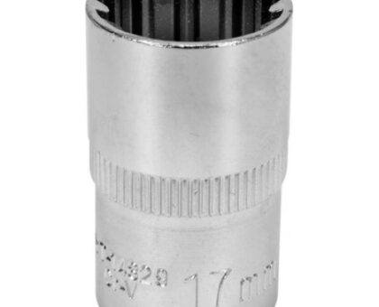 Головка торцевая spline 1/2" 6гр. 17мм L38мм CrV на держателе "Yato"