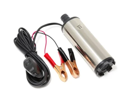 Насос для перекачки топлива (12V, 60W, 30л/мин, Ø51мм, Ø выходного отв. 19мм)