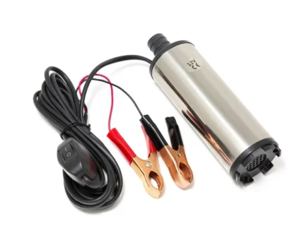 Насос для перекачки топлива (12V, 60W, 30л/мин, Ø51мм, Ø выходного отв. 19мм)