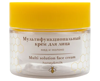 Мультифункциональный крем для лица мед и молоко для жирной кожи La & Te BEAUTÉ