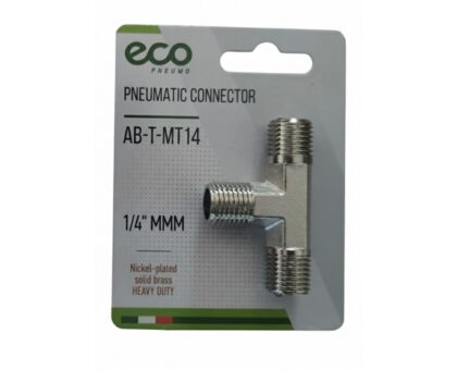 Соединение нар. резьба 1/4" Т-образное (латунь) ECO