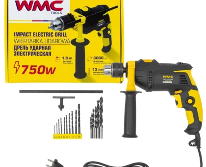 Дрель ударная электрическая 3000rpm 750W 230V/50Hz