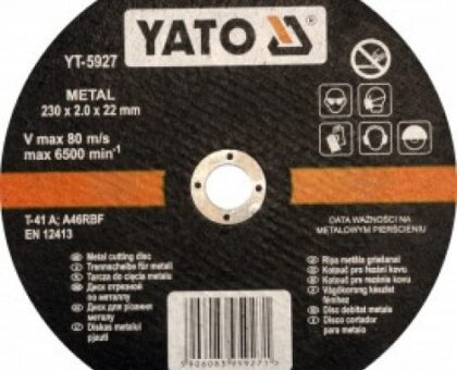 Круг отрезной по металлу 115х1,2х22мм "Yato"