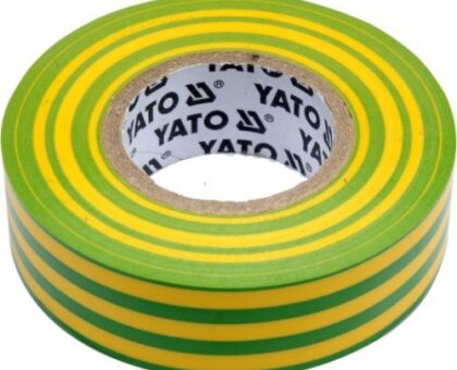 Изолента ПВХ желто-зеленая 19мм х 20м х 0,13мм "Yato"