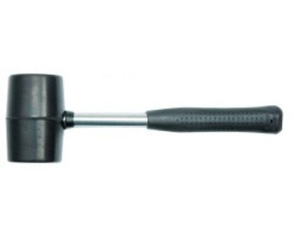 Киянка резиновая 450гр, d56мм, металлическая ручка "Vorel"