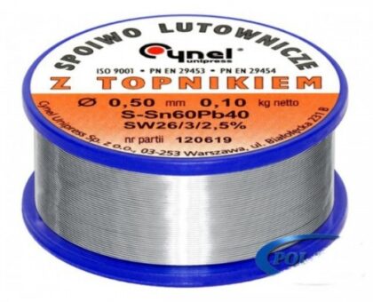Припой для пайки Sn60Pb40, 2,5мм/100г "Cynel"