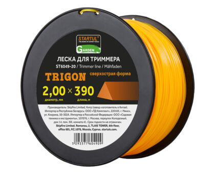 Леска ф 2.0 мм х 390 м треуг. сеч. STARTUL GARDEN