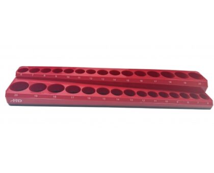 Органайзер магнитный для 30 головок 3/8" (379х89х39мм) "H-D"