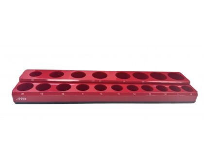 Органайзер магнитный для 19 головок 1/2" (379х89х32,5мм) "H-D"