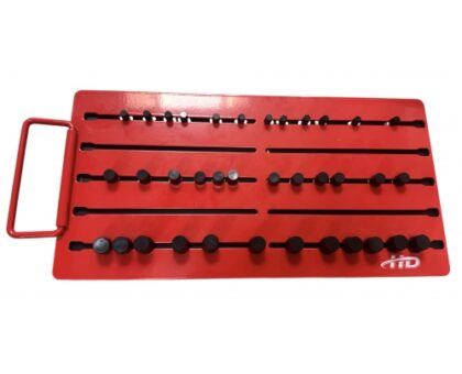 Органайзер магнитный для 36 головок 1/4", 3/8", 1/2" (300х152х18,5мм) "H-D"