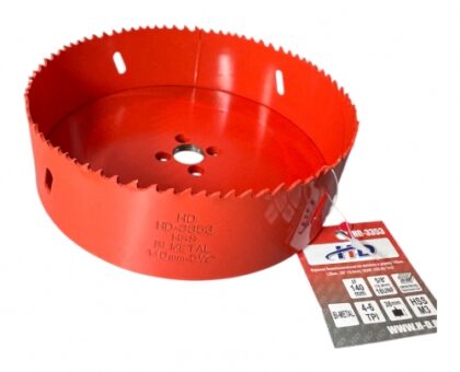 Коронка биметаллическая по металлу и дереву 140мм., L38мм., 5/8"-18UNF, HSS M3 "H-D"