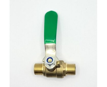 Кран воздушный шаровый с наружными резьбами 1/4" x 1/4" (латунь) "H-D"