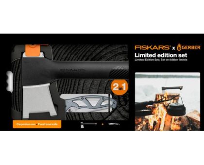Топор A6 FISKARS + нож Paraframe (комплект)