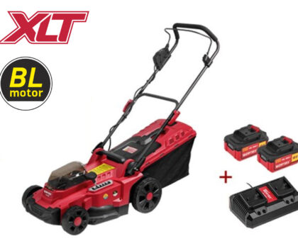 Газонокосилка аккумуляторная WORTEX CLM 3836 ALL1 XLT SET БЕСЩЁТ.ДВИГ., 18В+18В, 2акб, 4Ач, шир.3
