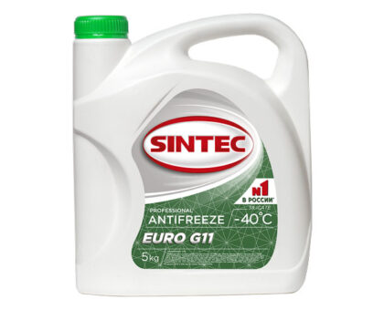 Антифриз Sintec-40 G11 Euro (зеленый) 5кг
