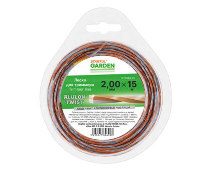 Леска ф 2.0 мм х 15 м витой квадрат сеч. ALULON TWIST STARTUL GARDEN