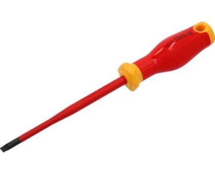 Отвертка шлицевая 5.5х125мм EXTRA SLIM, изолированная, S2 "Yato"