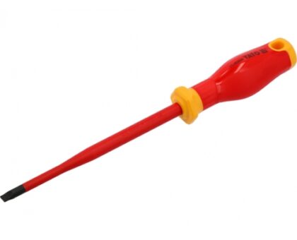Отвертка шлицевая 6.5х150мм EXTRA SLIM, изолированная, S2 "Yato"