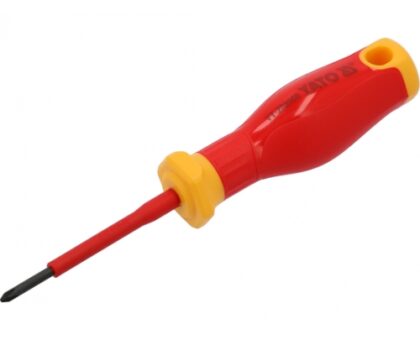 Отвертка крестовая PH0х60мм EXTRA SLIM, изолированная, S2 "Yato"