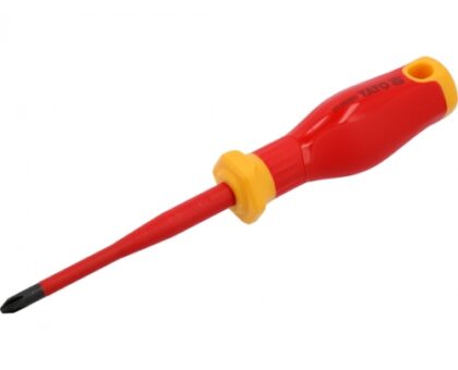Отвертка крестовая PH2х100мм EXTRA SLIM, изолированная, S2 "Yato"