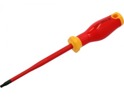 Отвертка T20х125мм EXTRA SLIM, изолированная, S2 "Yato"