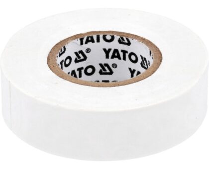 Изолента ПВХ белая 19мм х 20м х 0,13мм "Yato"