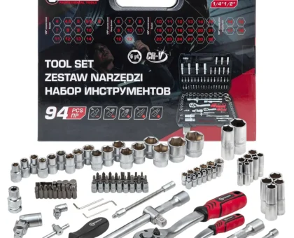 Набор инструментов 94пр. 1/2'',1/4''(6гр.)(4-32мм) Profi