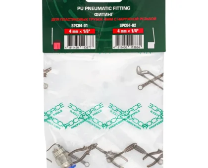 Фитинг для пластиковых трубок 4мм с наружной резьбой 1/8''