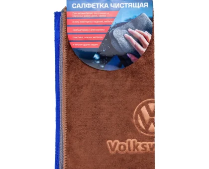 Салфетка чистящая микрофибра с логотипом 30*30 см (3шт/уп)