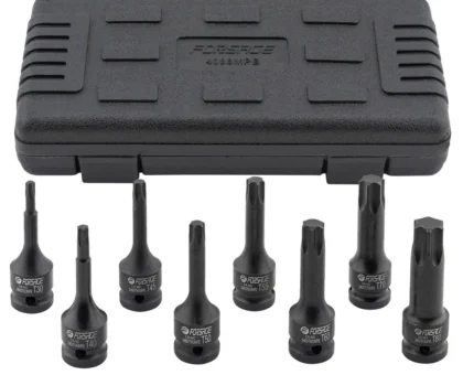 Набор головок-бит TORX ударных 8пр. 1/2''(T30, Т40, Т45, Т50, Т55, Т60, Т70, 80), в кейсе