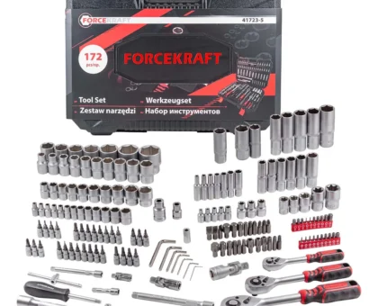 Набор инструментов 172пр. 1/4'', 3/8'', 1/2''(6гр.)(4-32мм)