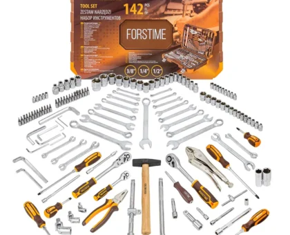 Набор инструментов 142 пр.1/4''3/8''1/2''(6-гр.)(4-32мм)