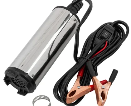 Насос для перекачки топлива (12V, 60W, 30л/мин, Ø51мм, Ø выходного отв. 19мм)