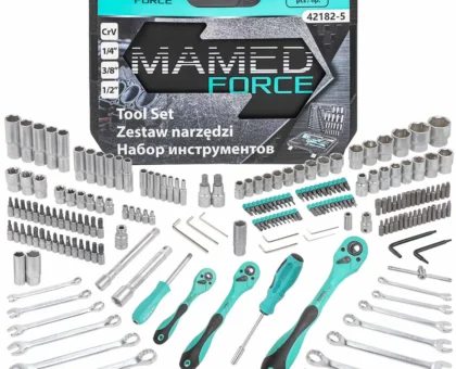 Набор инструментов 218пр. 1/4'',3/8'',1/2''(6гр.)(4-32мм)
