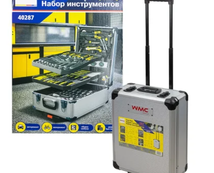 Набор инструментов 287пр. 1/4'',1/2''(6гр.)(4-30мм), в алюминиевом кейсе