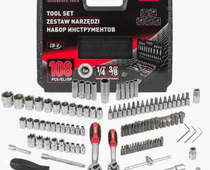 Набор инструментов 108 пр. 1/4''3/8''(6гр.)(4-22мм)