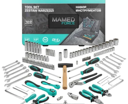 Набор инструментов 122 пр. 1/4'',1/2''(6гр.)(4-32мм)