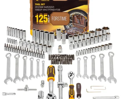 Набор инструментов 125пр. 1/4'', 1/2''(6гр.)