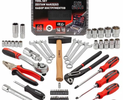 Набор инструментов 60пр. 1/4'', 1/2''(6гр.)