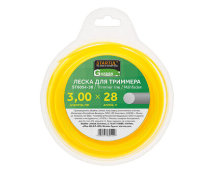Леска ф 3.0 мм х 28 м кругл. сеч. STARTUL GARDEN
