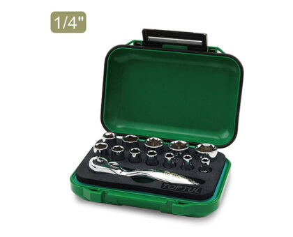 Набор головок MINI 1/4" 4-13мм 13предм. 6гр. TOPTUL