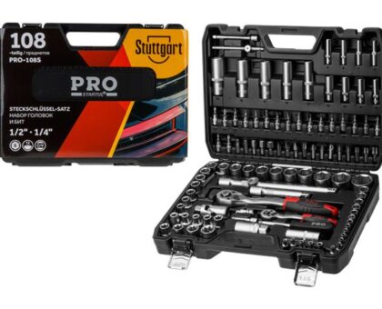 Набор головок и бит 108пр. 1/4",1/2" PRO STARTUL STUTTGART (PRO-108S)