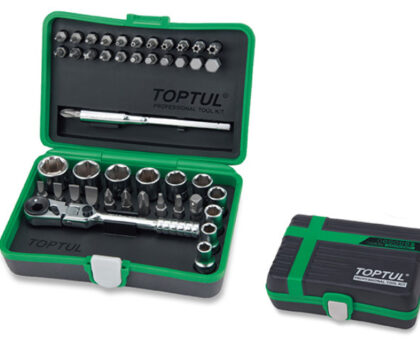 Набор головок MINI 1/4" 45предм. 6гр. TOPTUL