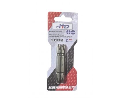 Биты крестообразные PH2xPH2х65мм 1/4" S2 (2шт) "H-D"