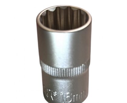 Головка торцевая 1/2" 12гр. 16 мм, L38 мм, CrV "H-D"