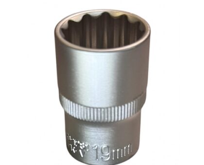 Головка торцевая 1/2" 12гр. 19 мм, L38 мм, CrV "H-D"