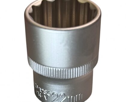 Головка торцевая 1/2" 12гр. 22 мм, L38 мм, CrV "H-D"