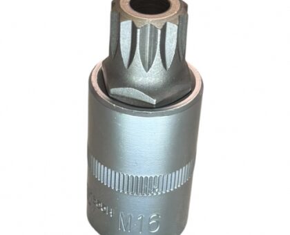 Головка 1/2" с насадкой SPLINE M16 с отверстием, длина 55 мм "H-D"