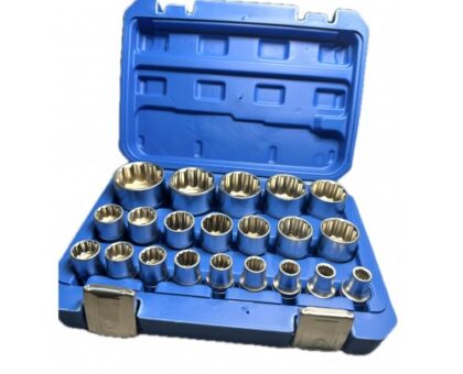 Головки торцевые 1/2" 12гр. 8-36 мм, CrV, набор 21 предмет "H-D"